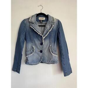 Rampage Ladies Vintage Ombre Denim Jacket Size S
